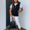 Women's quilted vest LENA black Dstreet