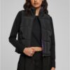 Women's reversible cropped vest black/real purple