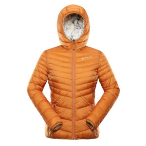 Women's reversible jacket hi-therm ALPINE PRO EROMA golden oak variant pc