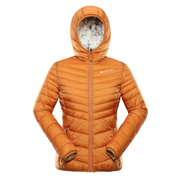 Women's reversible jacket hi-therm ALPINE PRO EROMA golden oak variant pc