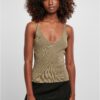 Women's rib knit in khaki color