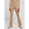 Women's ribbed knit leggings Bootcut unionbeige