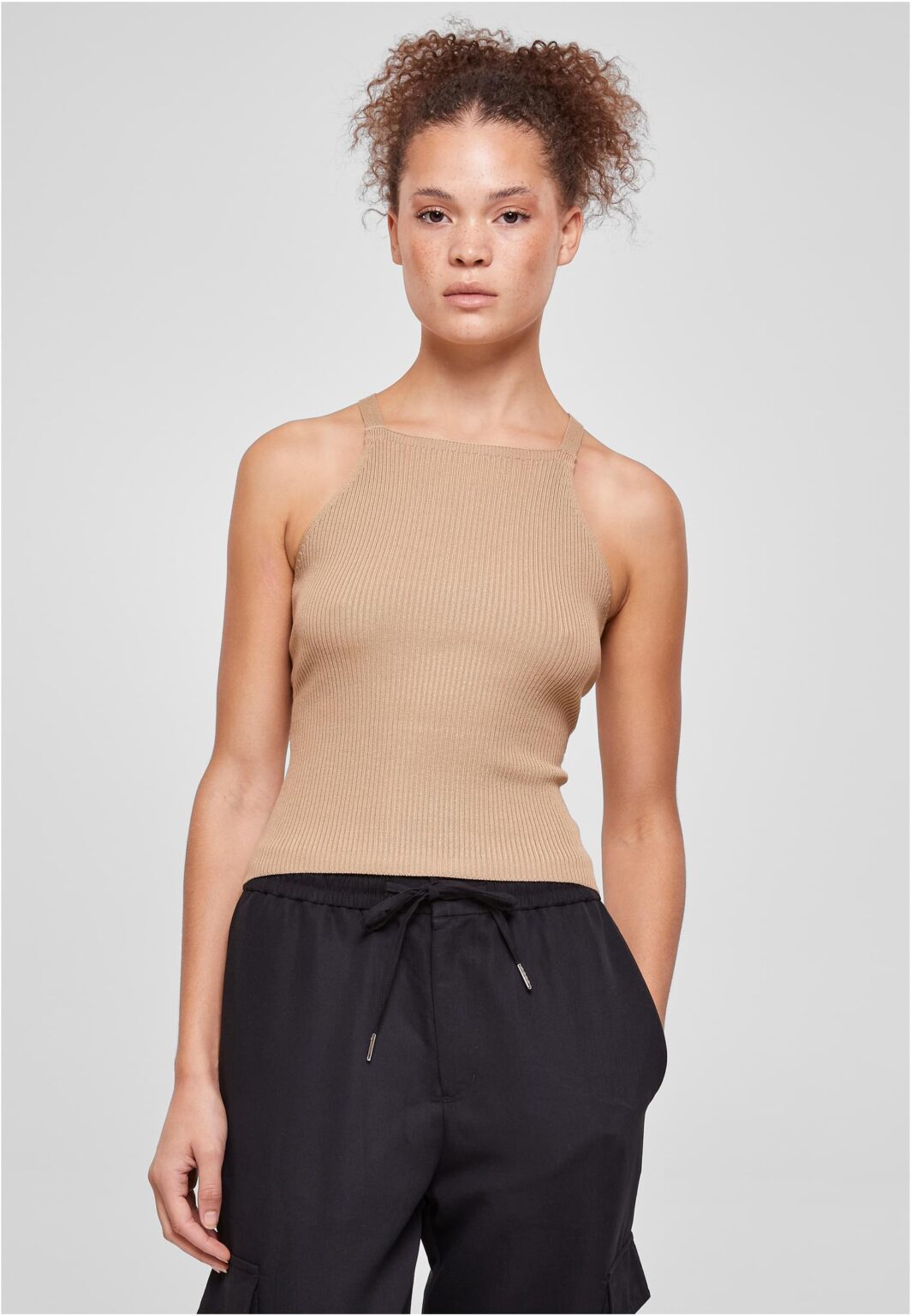 Women's ribbed knit with a crossed back part Unionbeige