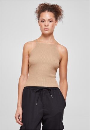 Women's ribbed knit with a crossed back part Unionbeige