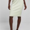 Women's ribbed midi skirt light mint