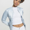 Women's satin jacket Bomber jacket babyblue