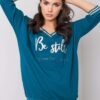 Women's sea blouse with appliqués