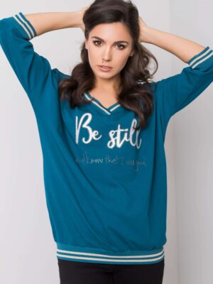 Women's sea blouse with appliqués