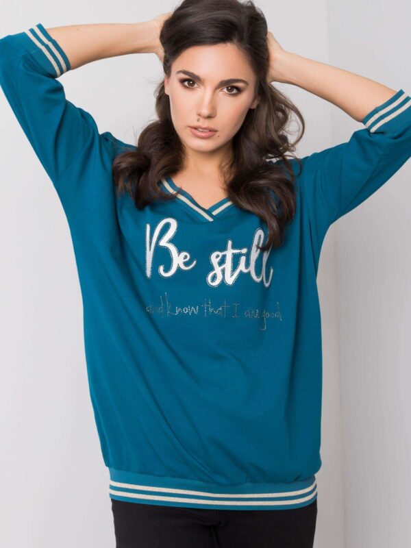 Women's sea blouse with appliqués