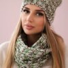 Women's set Flawia K269 green + brown