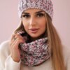 Women's set Flawia K269 light pink + graphite