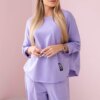 Women's set T-shirt + pants - light purple