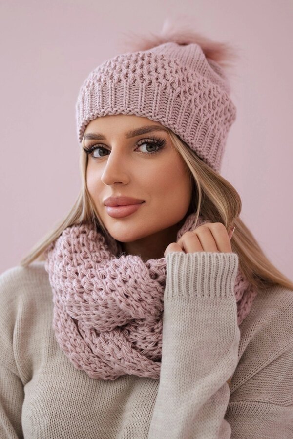 Women's set in dark powder pink