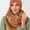 Women's set with fleece 4 Pory Roku K263 camel+foxy