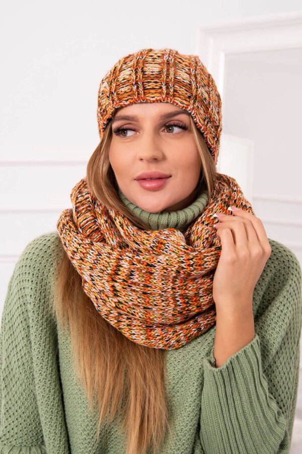 Women's set with fleece 4 Pory Roku K263 camel+foxy