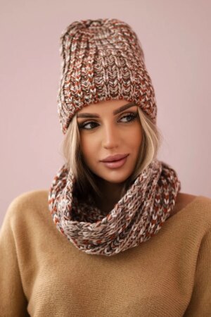 Women's set with fleece Merry K202 brown+foxy