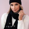 Women's set with scarf Julita K382 black