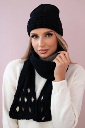 Women's set with scarf Julita K382 black