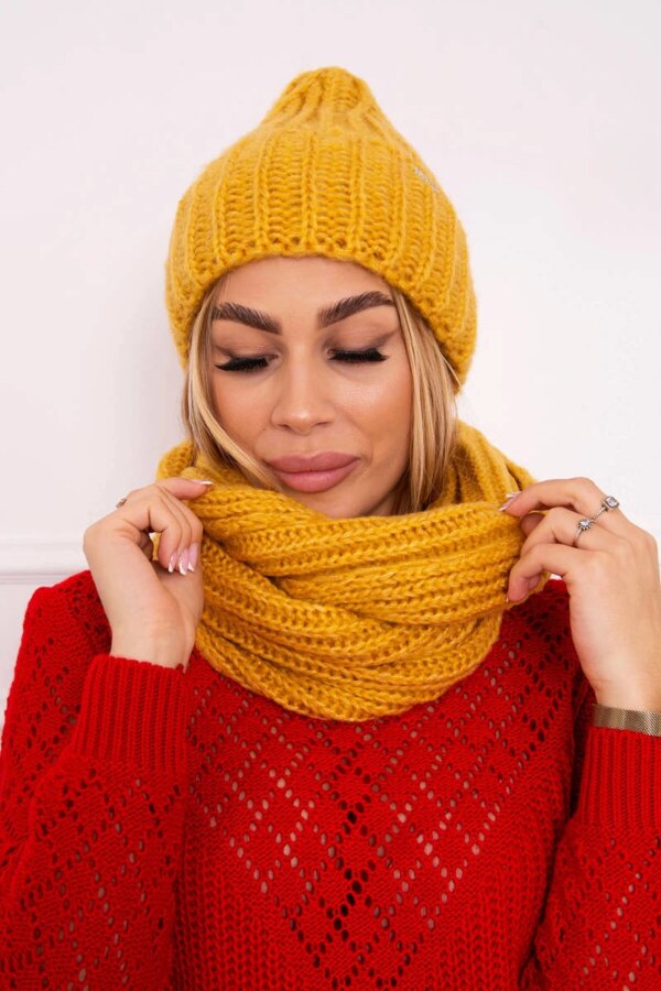 Women's set with strong ribs P100 yellow