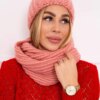 Women's set with thick ribs P100 pink