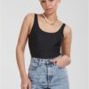 Women's shiny Rib Body black