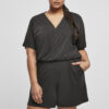 Women's short modal jumpsuit in black
