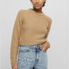 Women's short sweater UC - beige