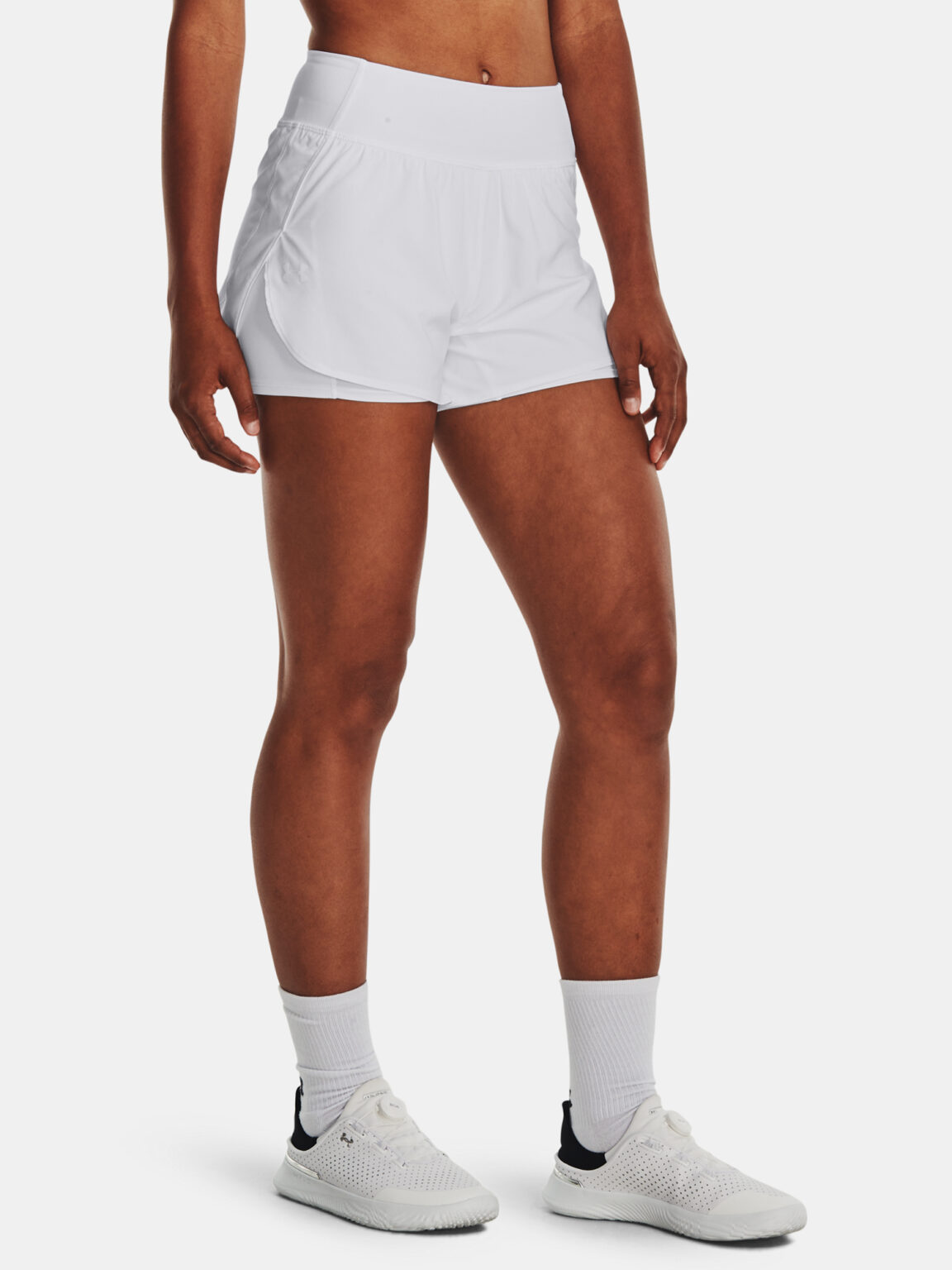 Women's shorts Under Armour Flex Woven 2-in-1 Short-WHT - Women's