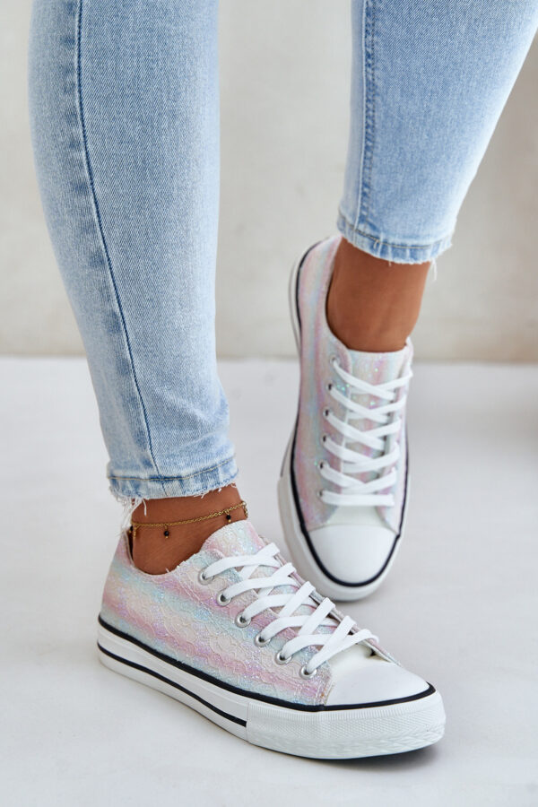 Women's sneakers decorated with sequins Multicolor Nolrina