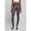 Women's soft leggings AOP blackleo