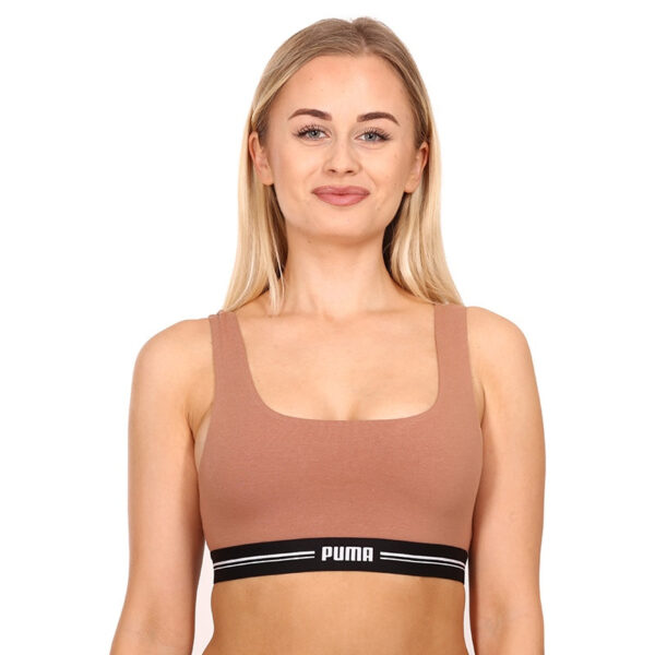 Women's sports bra Puma brown