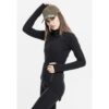 Women's sports hooded sweatshirt with Interlock zipper