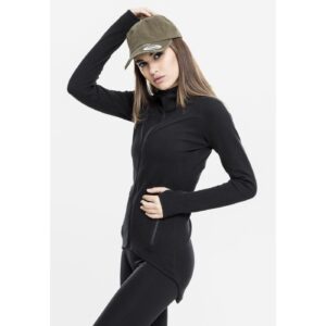 Women's sports hooded sweatshirt with Interlock zipper