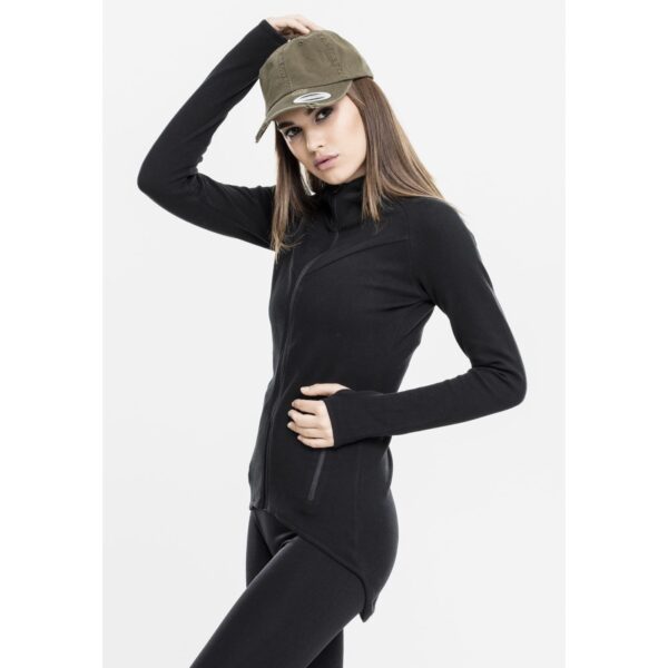 Women's sports hooded sweatshirt with Interlock zipper