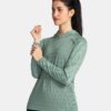 Women's sports sweatshirt Kilpi AILEEN-W Dark green
