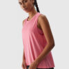 Women's sports top made of recycled 4F materials - coral