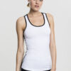 Women's sports top wht/blk