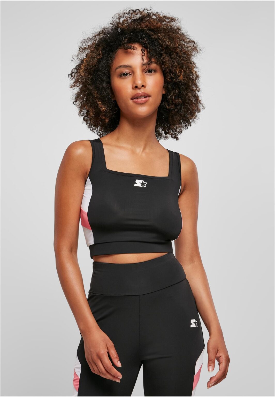 Women's starting sports top black/white