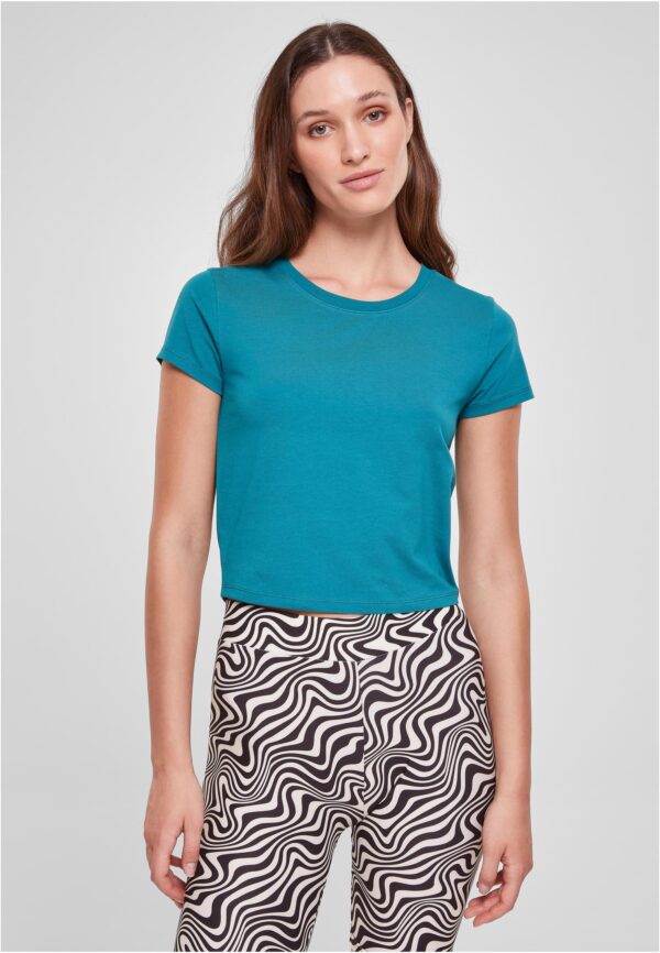 Women's stretch jersey Cropped Tee watercolor