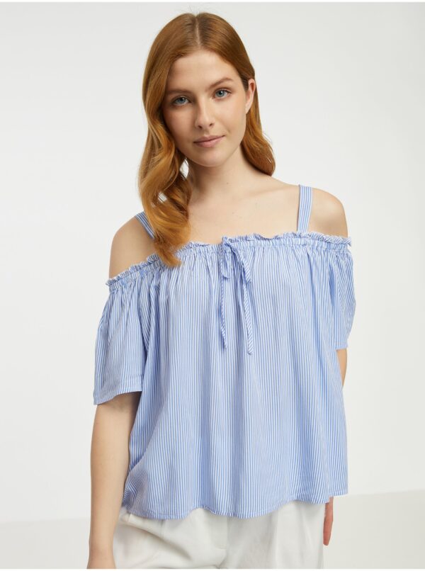 Women's striped blouse CAMAIEU - Blue and white