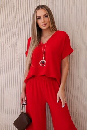 Women's summer set with necklace