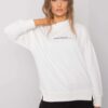 Women's sweatshirt Ecru with print
