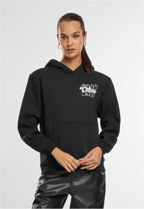Women's sweatshirt Good Vibes Puff Print black