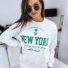 Women's sweatshirt NEW YORK ecru Dstreet