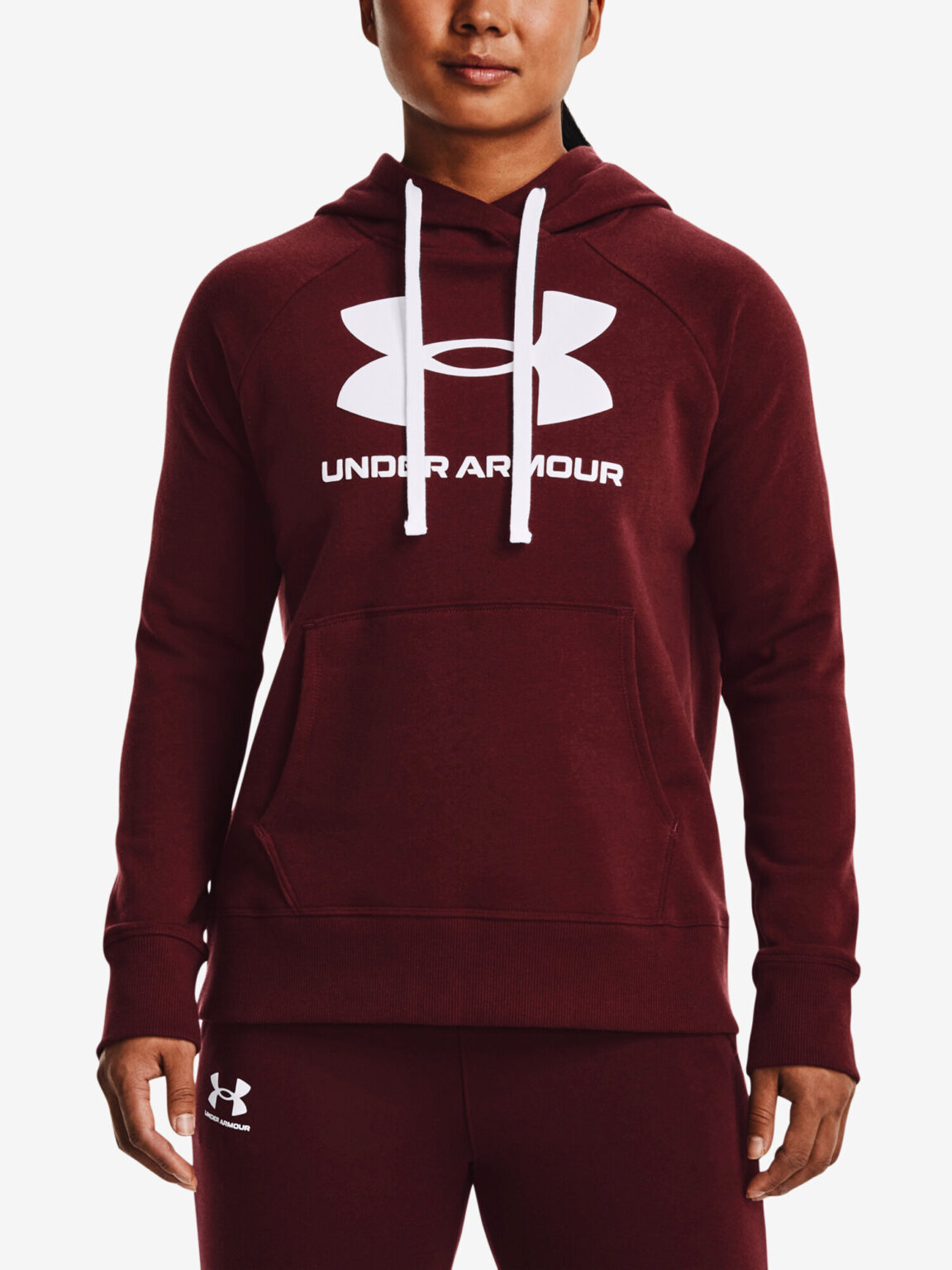 Women's sweatshirt Under Armour Rival Fleece Logo Hoodie-RED M