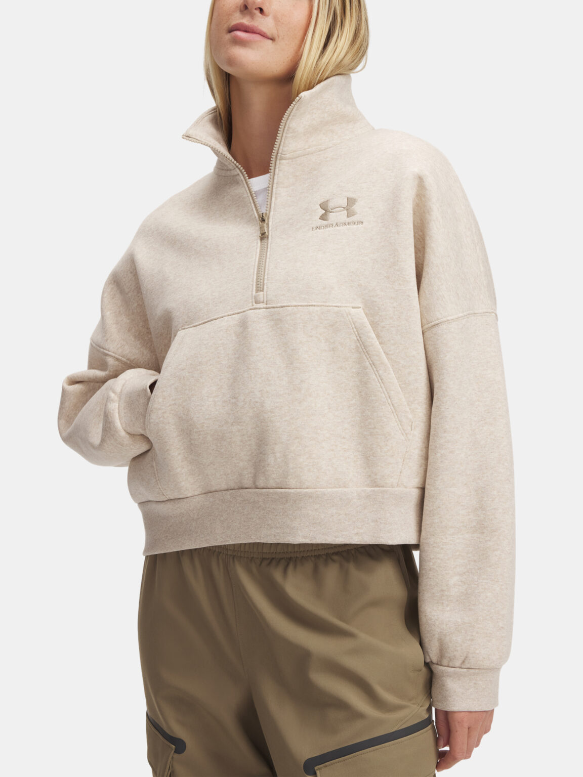 Women's sweatshirt Under Armour UA Icon Fleece OS HZ - Women's