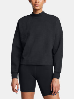 Women's sweatshirt Under Armour Unstoppable Flc Grid Mock LS-BLK - Women's