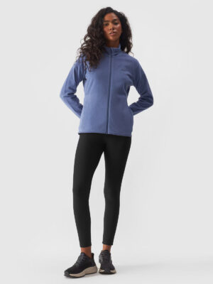Women's sweatshirt with stand-up collar 4F