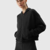 Women's sweatshirt with the addition of modal 4F - black