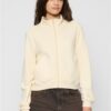 Women's sweatshirt without hood Terry Track cream